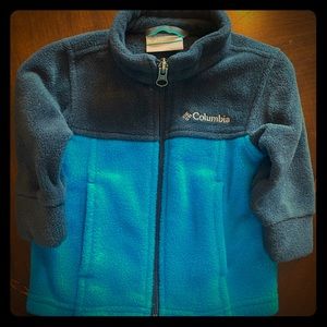 Baby Columbia Fleece Jacket 2 Tone Blue